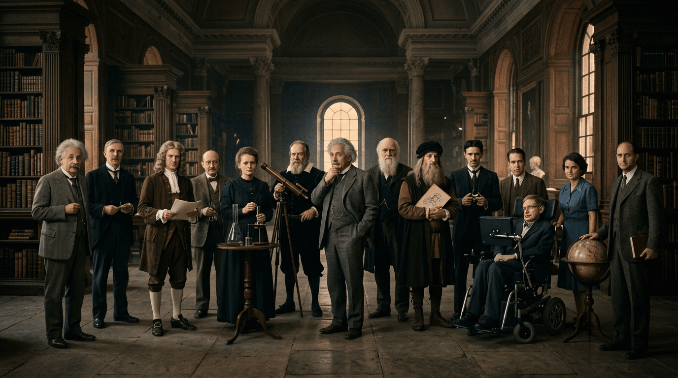 人类历史上最伟大科学家 Top 15