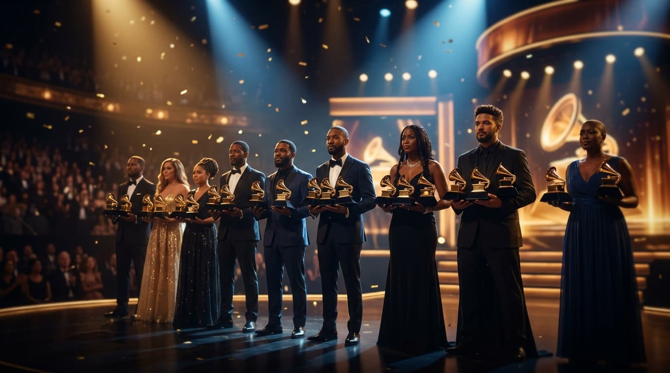 格莱美奖获奖最多艺人 Top 12