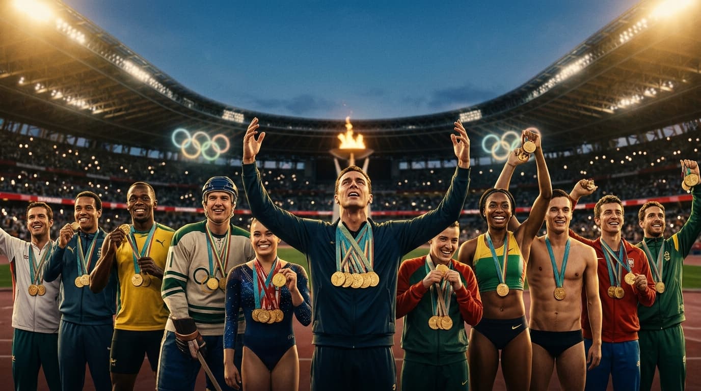 奥运金牌最多运动员 Top 12